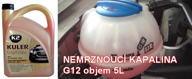K2 KULER G12/G12+ 5 l - nemrznoucí kapalina do chladiče do -35 °C