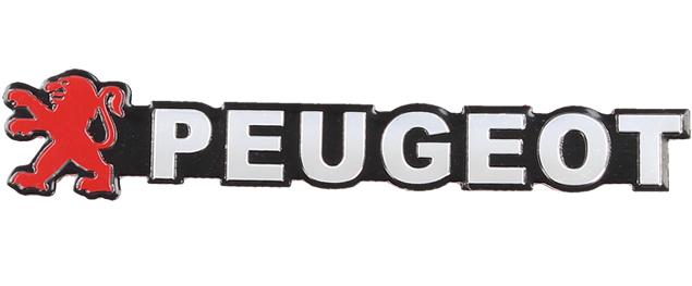 Kovová samolepka PEUGEOT 15cm x 3cm