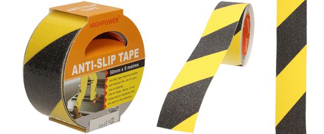 Protiskluzová páska černo-žlutá 5m