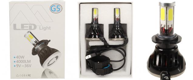 LED autožárovky G5 H7 9-36V 40W