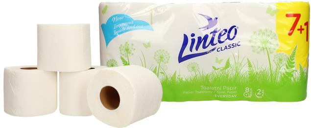Toaletní papír Linteo 2vrstvý 8 ks