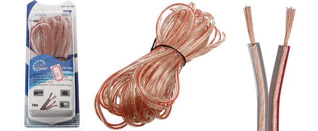 Kabel na propojení reprosoustav YX-1189 10m