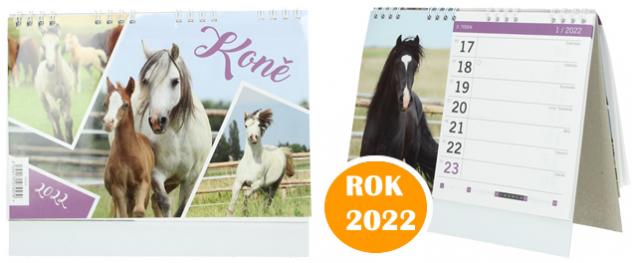  Kalendář 2022 Koně 22 x 18 cm