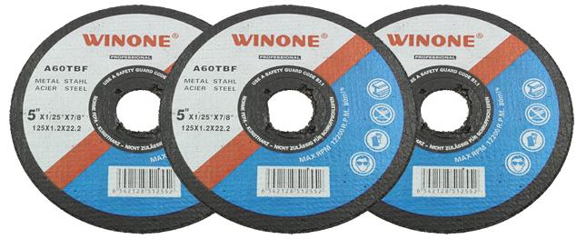 Brusný kotouč 5´´ Winone 125x1,2x22,2 