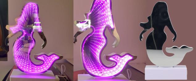3D USB Lampa Mořská Panna