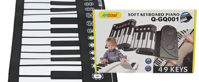 Skládací Soft KeyBoard Piano 49 Kláves Q-GQ001 Andowl