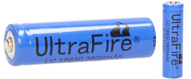 Dobíjecí baterie Ultra Fire 3800mAh 3.7V