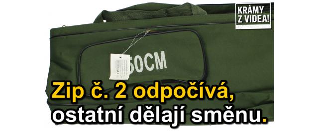 Taška na ryby 150 cm – funkční jedna strana zipu (čas 4:35)