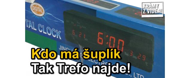 Digitální hodiny, nové nerozbalené, chybí trafo (čas 1:10)