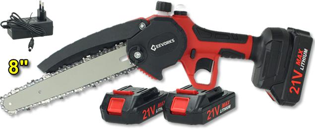 Akumulátorová Mini Pila 21V Max – 8 palců (včetně 2× Li-ion baterie 7500 mAh)