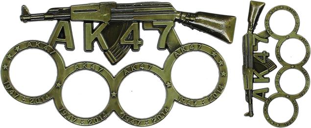 Obranný Boxer do dlaně AK47 zelený