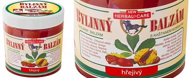 Bylinný balzám s kaštanem koňským hřejivý 500 ml