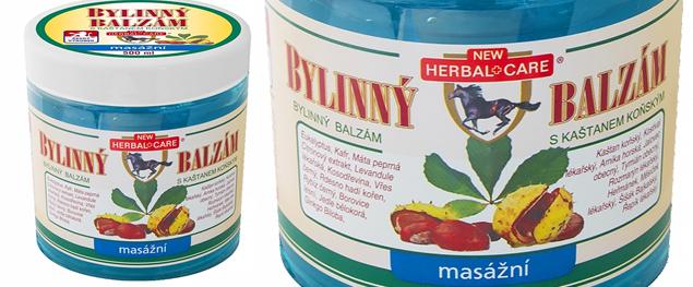 Bylinný masážní balzám s kaštanem koňským 500 ml