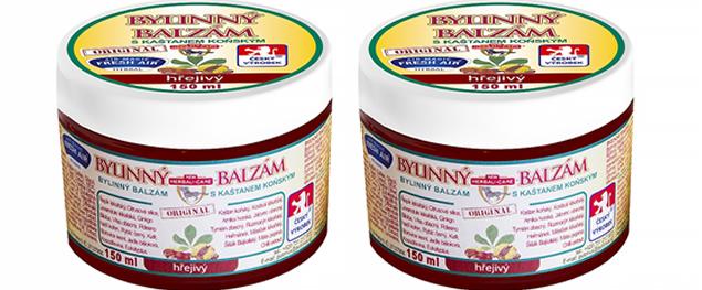 Bylinný balzám s kaštanem koňským 150 ml – hřejivý