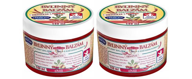 Bylinný balzám s kaštanem koňským a chilli 150 ml