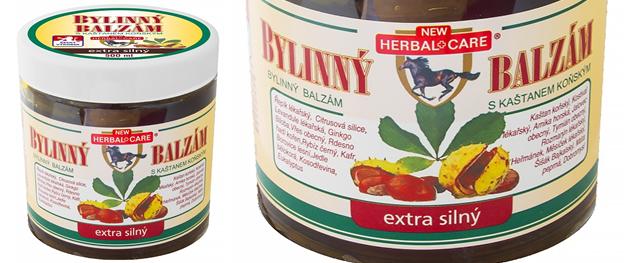 Bylinný balzám s kaštanem koňským 500 ml – extra silný