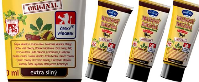 Bylinný balzám s kaštanem koňským v tubě 150 ml – extra silný