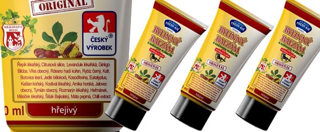 Bylinný balzám s kaštanem koňským v tubě 150 ml – hřejivý