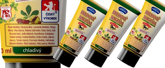 Bylinný balzám s kaštanem koňským v tubě 150 ml – chladivý