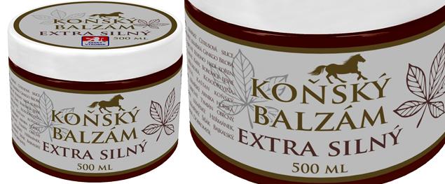 Koňský balzám s kaštanem koňským 500 ml – extra silný