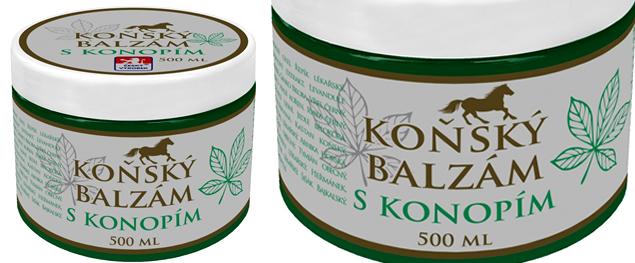 Koňský balzám s kaštanem koňským a konopím 500 ml