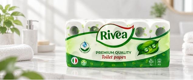 Toaletní papír RIVEA Premium 10 rolí – 3vrstvý