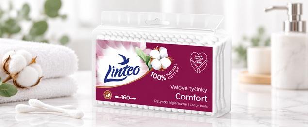 Papírové vatové tyčinky Linteo 160ks – sáček