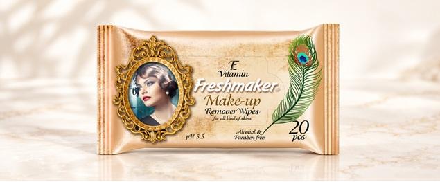 Freshmaker make-up vlhčené ubrousky 20ks – s vitamínem E